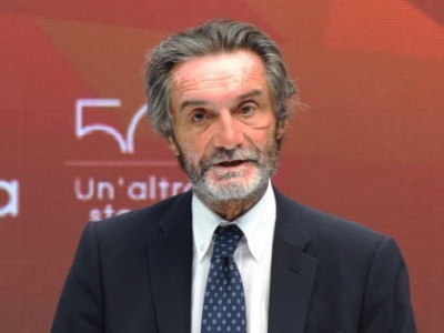 Il presidente della Regione Lombardia Attilio Fontana