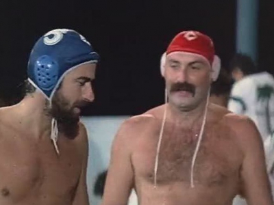 Mario Scotti Galletta con Nanni Moretti nel film 