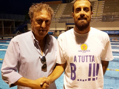 Gian Marco Pellegrini col d.s. Bruschi