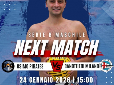 SERIE B: Canottieri Milano, esame di maturit&agrave; ad Ancona: al Passetto sfida ad alta quota contro Osimo Pirates