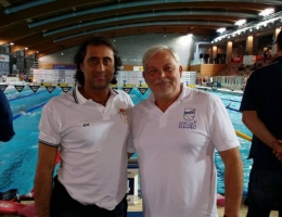 Ottorino Altieri, presidente dello Sporting Flegreo, con Lello Avagnano