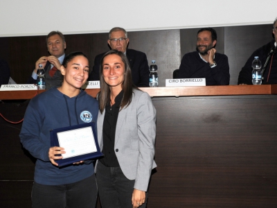 La premiazione dell'azzurra Paola Di Maria