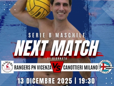 SERIE B : Canottieri Milano va in trasferta a Vicenza