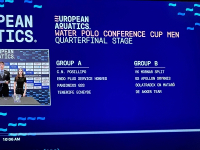 Ranieri Impiantistica C.N.Posillipo, Sorteggiati i Quarti di Conference Cup