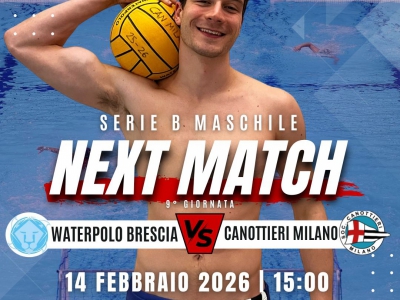 Serie B, ultima d&rsquo;andata: la Canottieri Milano sfida la capolista Brescia Waterpolo
